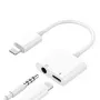 Divkāršais adapteris iPhone Lightning - 3,5 mm austiņām un lādētājam