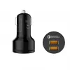 CC-T8 ātrās uzlādes auto lādētājs 2xUSB 3.0 6A 36W + micro USB kabelis 1m