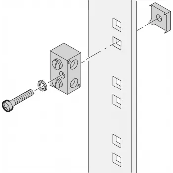 Schroff zemējuma bloks 100MM (20118030)