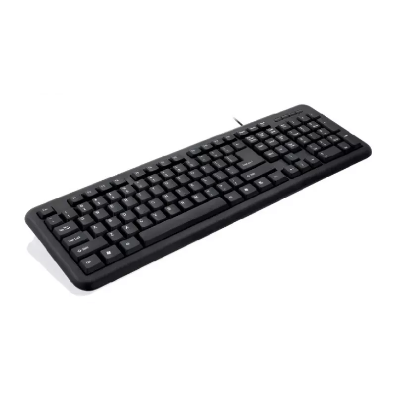 iBox OFFICE KIT II tastatūra, pele iekļauta, USB, QWERTY, angļu, melna