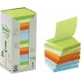 3M Post-it piezīmju papīrs Kvadrātveida Zila, Zaļa, Rozā, Violeta 100 lapas Pašlīmējošs