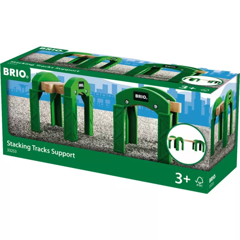 BRIO 33253 Dzelzceļa sliežu balsti (2 gab.)