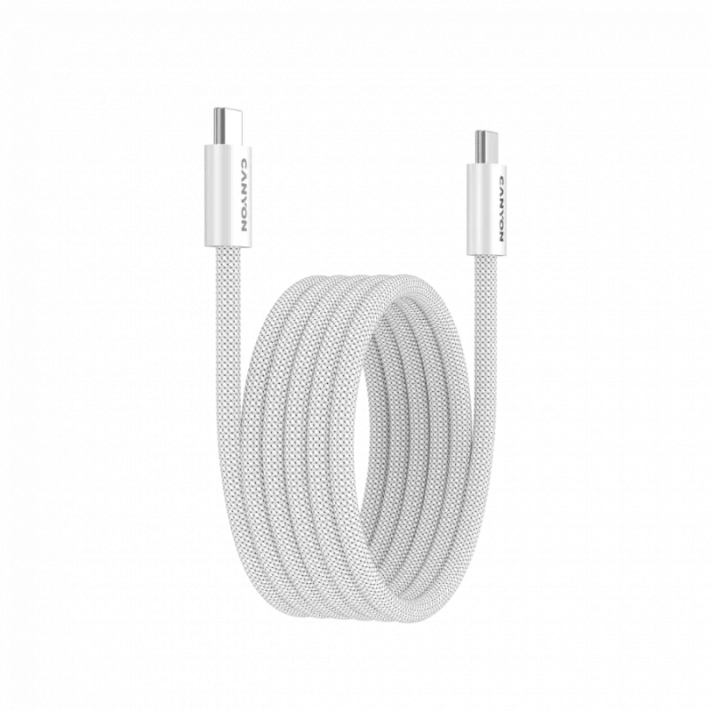 CANYON kabelis OnWire 60MG C-C 60W Magnētisks Pīts 1m Balts
