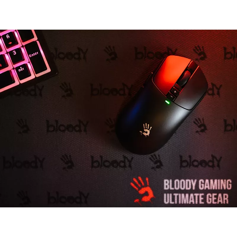 A4TECH BLOODY pele R72 ULTRA WRLS 2.4G+USB melna