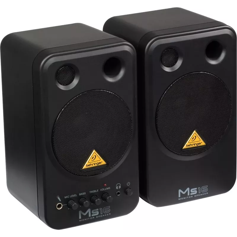 Behringer MS16 skaļrunis 2 joslu Melns Vadu 16 W