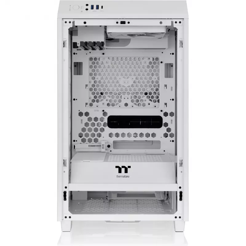 Thermaltake The Tower 200 Micro-Tower Mini-ITX korpuss ar displeja logu balts