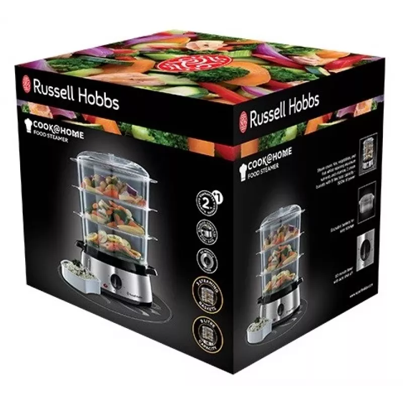 Tvaika katls Russell Hobbs 19270-56, 3 grozi, 9 L kopā, 800 W, nerūsējošais tērauds
