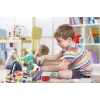 Rotaļu sacīkšu trases komplekts Extralink TOYS — viedās automašīnas spēļu komplekts, modulāras trases detaļas, ar baterijām darbināmi transportlīdzekļi