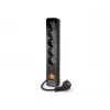Acar X5/1,5 pagarinātājs ar 5 kontaktligzdām un pārsprieguma aizsardzību 1,5 M Acar X5-Black
