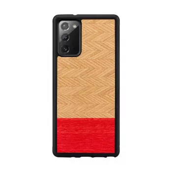 Telefona maciņš man and wood Galaxy Note 20 Herringbone Azalea Melns