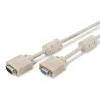 VGA monitora pagarinātāja kabelis DIGITUS AK-310203-030-E — 3 m, VGA (D-Sub) uz VGA (D-Sub), 3Coax+7 vadu, smilškrāsas
