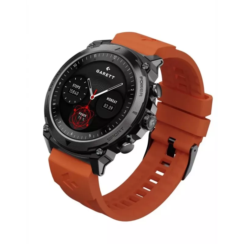 Smartwatch Garett Atom Melns Steel