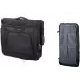 Apģērbu pārvalks LIGHTPAK 46131 — poliesters, melns, noņemama plecu siksna