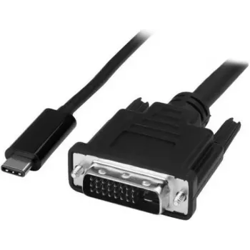 Microconnect USB3.1CDVI18B 1,8 m USB C uz DVI-D melns video kabelis-adapteris (USB3.1CDVI18B)
