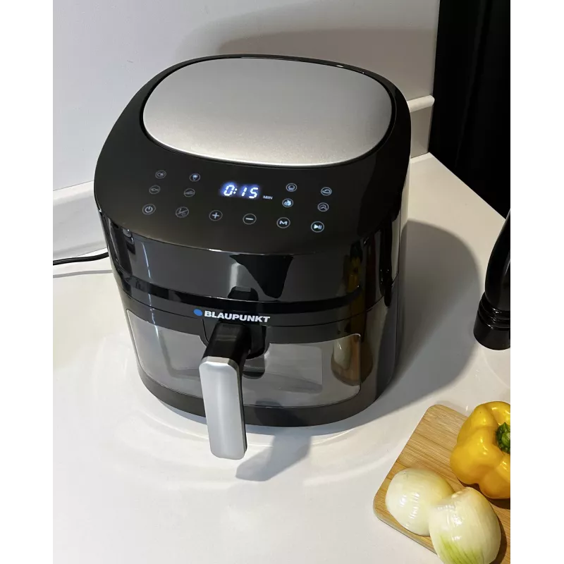 Gaisa fritieris BLAUPUNKT AFD712 — 7,2 L tilpums, 1800 W, digitāla skārienvadība, 40–200 °C, 60 min taimeris