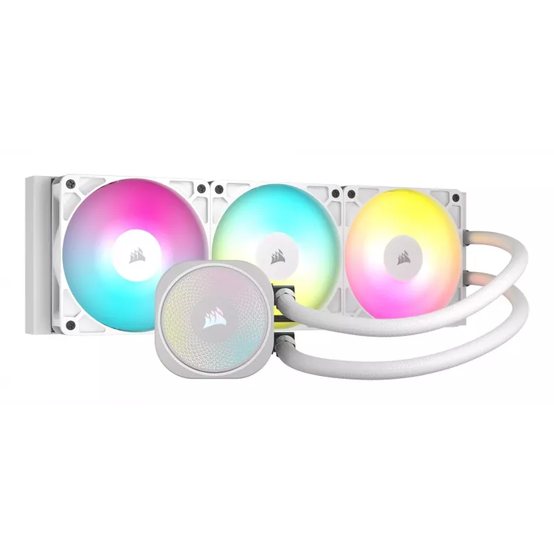 Viss vienā šķidruma dzesētājs Corsair NAUTILUS 360 RS ARGB 1700 RPM Balts