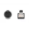Tīkla kabelis DeLOCK M12 kabelis A-coded 8 pin male to RJ45 male Cat5e 5 m Melns