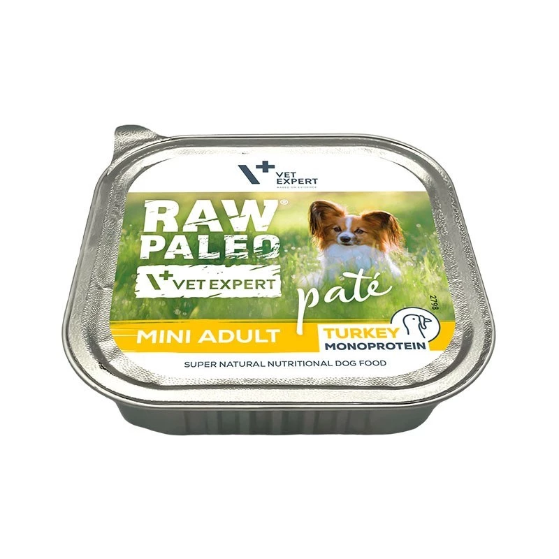 RAW PALEO Pate Mini Adult Beef - mitrā suņu barība - 150 g