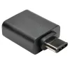 Eaton Tripp Lite Series USB 3.1 Gen 1.5 Adapter USB-C uz USB Type A M/F 5 Gbps planšetdatoram viedtālrunim - USB adapteris - USB Type A (W) uz 24 kontaktu USB-C (M) - USB 3.1 - Melns (U428-000-F)
