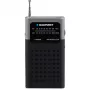 Portable radio BLAUPUNKT PR4BK — analog AM/FM, external antenna, 0.3 W RMS, AA baterija (3 V), Melns