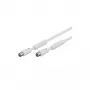 Wentronic 50725 koaksiālais kabelis, balts