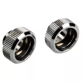 Adapteris G1/4 collas vīrišķā vītne uz 16 mm cieto cauruli BitsPower Touchaqua TA-FH16-GS, 2 gab., sudraba