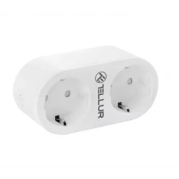 Tellur WiFi AC Dual Plug, enerģijas patēriņa mērīšana, 16A, 2400W