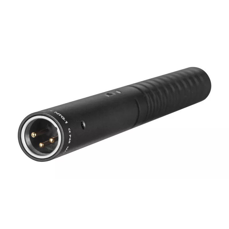 RØDE NTG1 mikrofons, melns, digitālais videokameras mikrofons