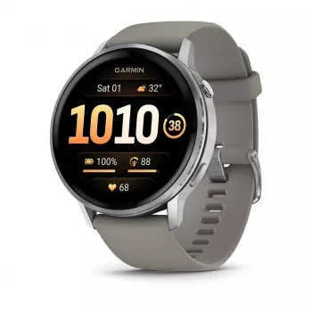Viedpulkstenis Garmin Venu 4 1.4 collu AMOLED GPS Wi-Fi 45mm Sudraba