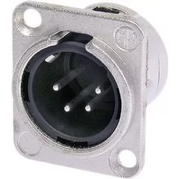 Neutrik NTR-NC4MDL1 - -30 - 80 °C - Melns - Sudrabs - UL - UL 94 HB - IEC 61076-2-103 - IP 40 - IEC 68-2-20 (NC4MDL1)