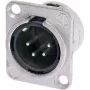 Neutrik NTR-NC4MDL1 - -30 - 80 °C - Melns - Sudrabs - UL - UL 94 HB - IEC 61076-2-103 - IP 40 - IEC 68-2-20 (NC4MDL1)