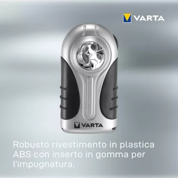 Rokas lukturītis Varta 16647 melns sudrabains