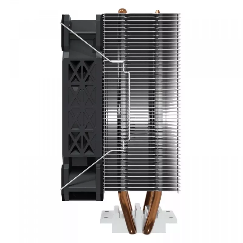 Heatsink SAVIO SAVGCOFROSTX2 120 mm Melns, 2 heat pipes, 800–1800 RPM, 4‑pin