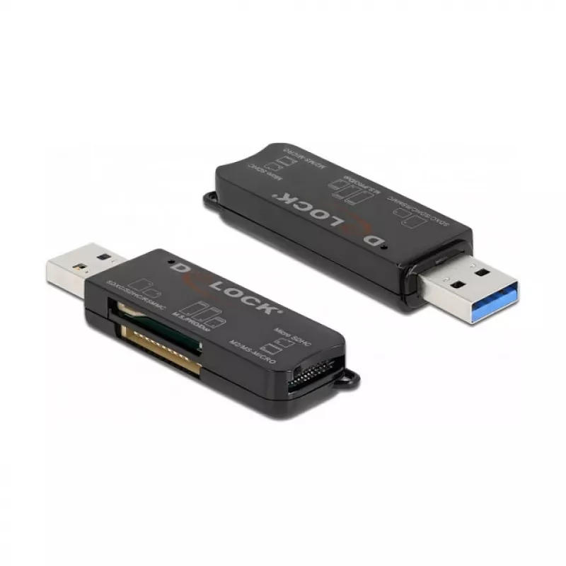 Karšu lasītājs DeLOCK SuperSpeed USB priekš SD Micro SD MS