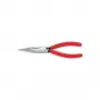 Knipex plakanknaibļu knaibles 160mm plakans/apaļš taisns pulēts plastmasas apvalks