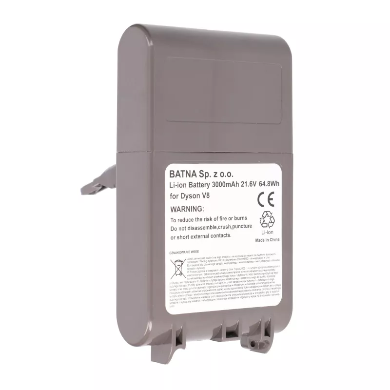 Dyson putekļsūcēja akumulators V8 21.6V 3000mAh