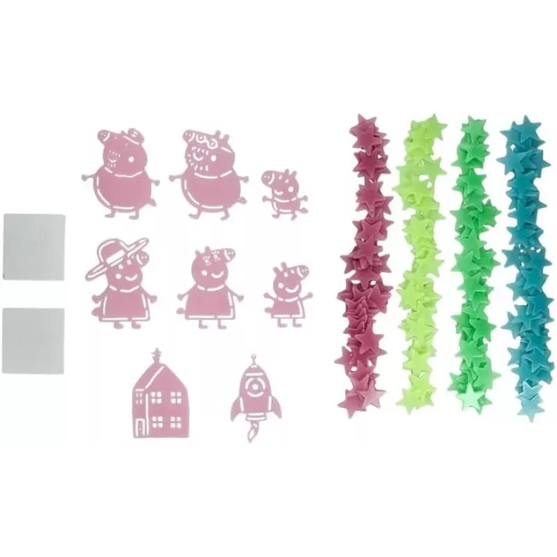 Sienas uzlīme Hasbro Peppa Pig PP13870PP spoži tumsā mirdzošās zvaigznes