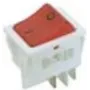 Bachmann 924.096 Elektriskais slēdzis, šūpuļslēdzis, 2P, sarkans - balts (924.096)