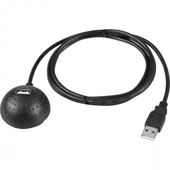 Wentronic USB kabelis - USB Type A, 4-pin (M) - USB Type A, 4-pin (W) - 1,5 m - magnētiskā statīva pamatne (68913)