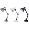 Galda lampa ESPERANZA AVIOR E27 12W LED, melna, regulējams augstums, elastīga svira, E27 ligzda