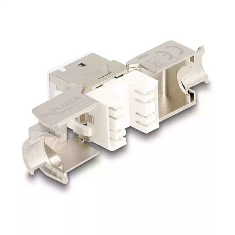 DeLOCK 88119 keystone modulis, plakans balts RJ-45, 10 gab.