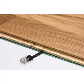 Wentronic Goobay CAT 5e plakanā komutācijas kabelis, U/UTP, balts, 1,5 m - CCA vara maisījums (95191)