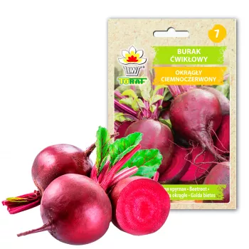 Tumšsarkanās bietes Toraf dārzeņu sēklas, 20 g iepakojums