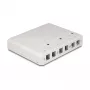DeLOCK 67052 Keystone virsmas montāžas kārba optisko šķiedru moduļiem, 6 pieslēgvietas, balta