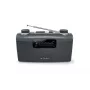 Portatīvais radio Muse M-058 R — AM/FM, rotējoša skaļuma regulēšana, baterijas vai maiņstrāva (230V, 50Hz), melns/pelēks