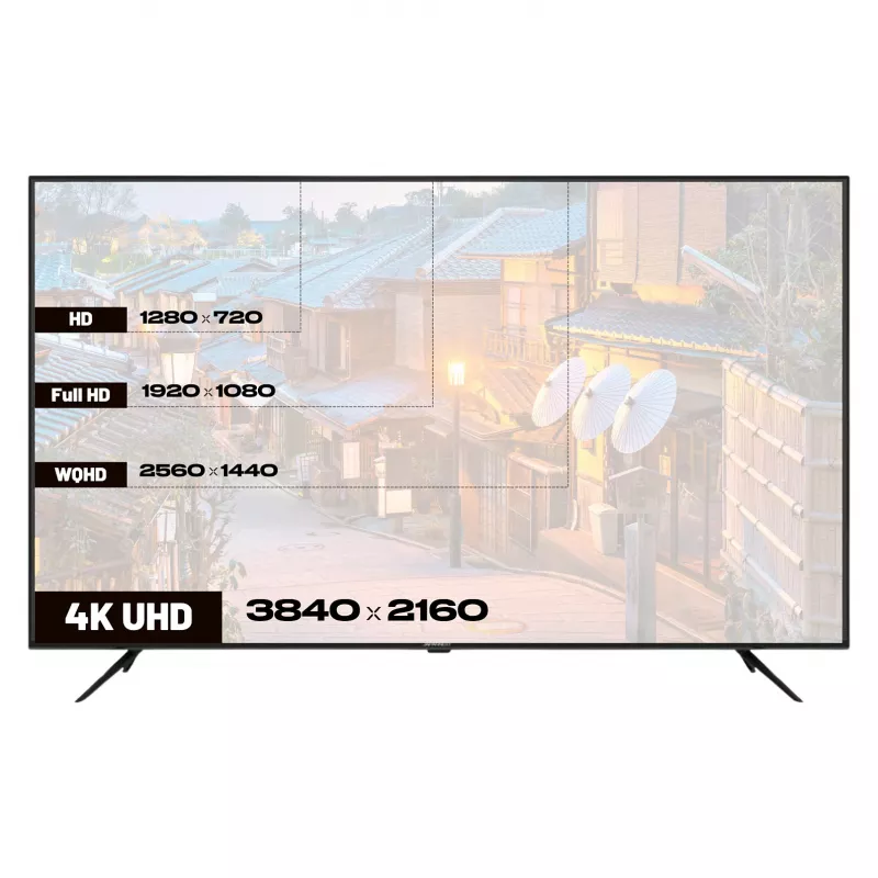 164,0 cm/65 inch (3840x2160) JAPANNEXT JN-IPS650UHD60F 16:9 IPS 60Hz HDMI USB WLAN Speaker Melns