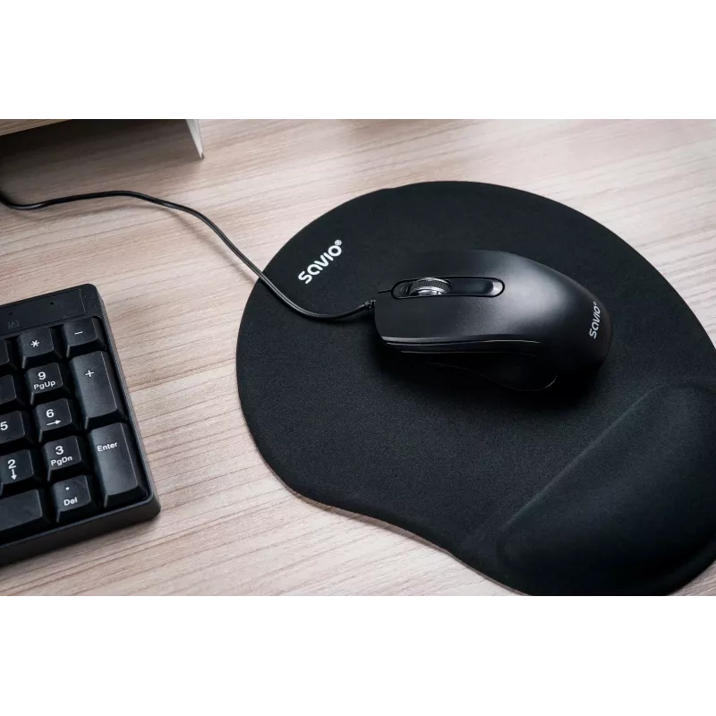 Savio KB-01 tastatūra mājām/birojam USB QWERTY US English Melna