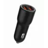 Auto mobilo ierīču lādētājs Gembird TA-UC-A2QC36-CAR-01, 36 W, 12–24 V, cigarešu aizdedzinātāja ligzda, melns