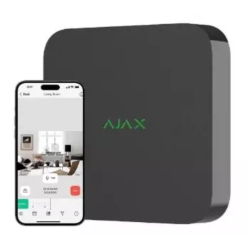 Continental Ajax DC 8 ch Melns 8 kanālu 4K (3840×2160) NVR, 25/30 kadri sekundē, SATA cietais disks līdz 16 TB, 100 Mbit/s, IP20