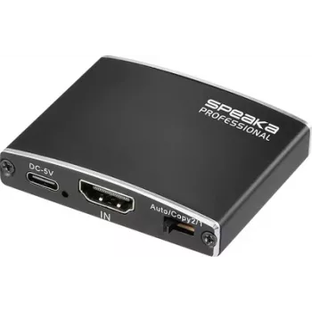 SpeaKa Professional HDMI sadalītājs 3840 x 2160 pikseļi, melns (SP-13723876)